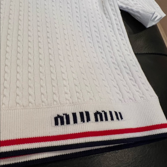 MIU MIU VISCOSE CREW-NECK SWEATER - Picture 3 of 6